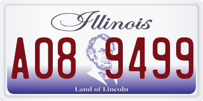 IL license plate A089499