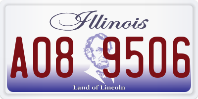 IL license plate A089506