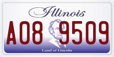 IL license plate A089509