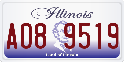 IL license plate A089519
