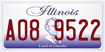 IL license plate A089522