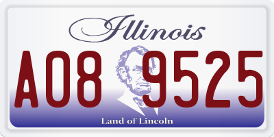 IL license plate A089525