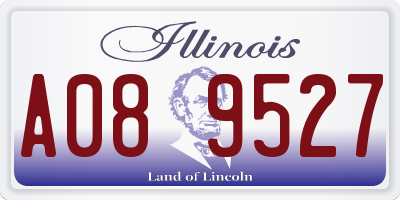 IL license plate A089527
