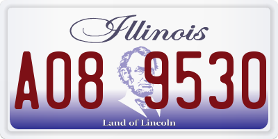 IL license plate A089530
