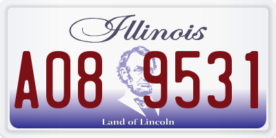 IL license plate A089531