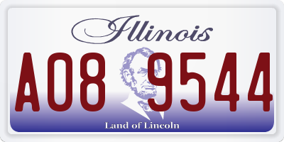 IL license plate A089544
