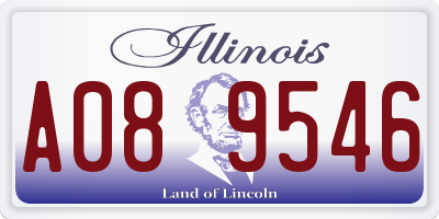 IL license plate A089546