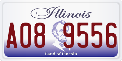 IL license plate A089556