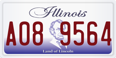 IL license plate A089564