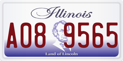 IL license plate A089565