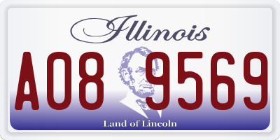IL license plate A089569