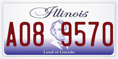 IL license plate A089570