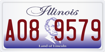 IL license plate A089579