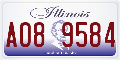 IL license plate A089584