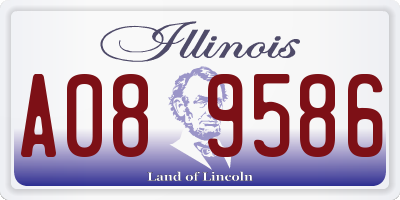 IL license plate A089586