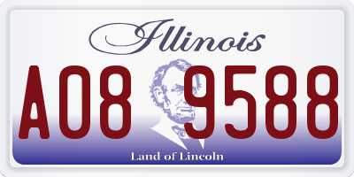 IL license plate A089588