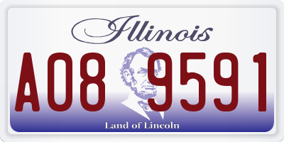 IL license plate A089591