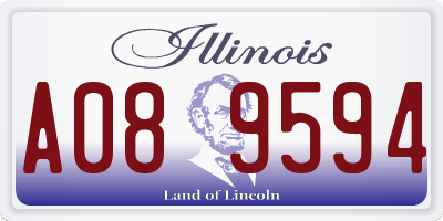 IL license plate A089594
