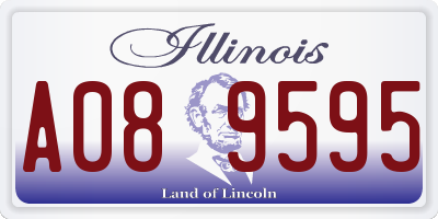 IL license plate A089595