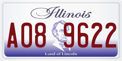 IL license plate A089622