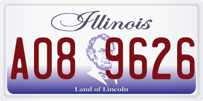 IL license plate A089626