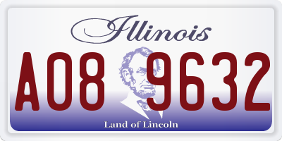 IL license plate A089632