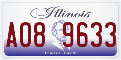 IL license plate A089633