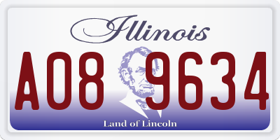 IL license plate A089634