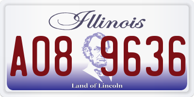 IL license plate A089636