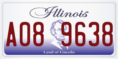 IL license plate A089638