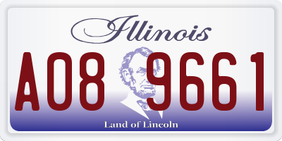 IL license plate A089661