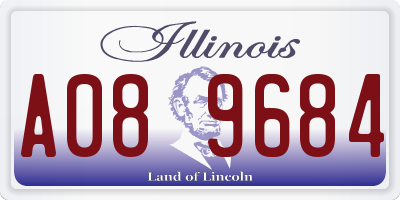 IL license plate A089684