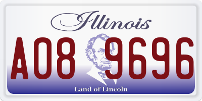 IL license plate A089696