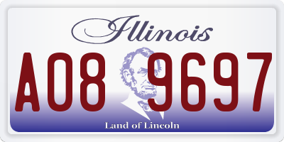 IL license plate A089697
