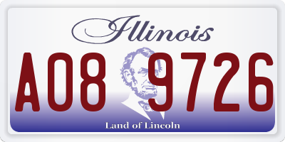 IL license plate A089726