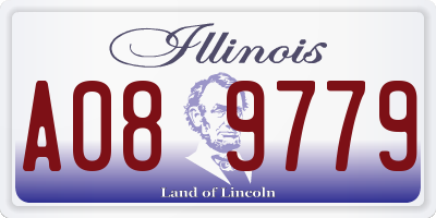 IL license plate A089779