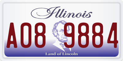 IL license plate A089884