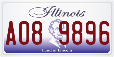 IL license plate A089896