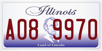 IL license plate A089970