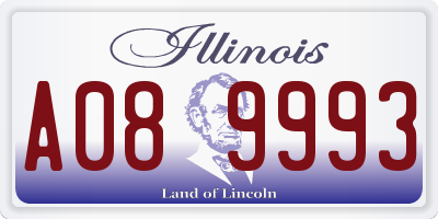 IL license plate A089993