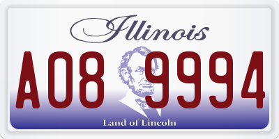 IL license plate A089994