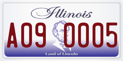 IL license plate A090005