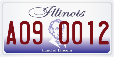 IL license plate A090012