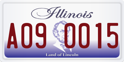 IL license plate A090015
