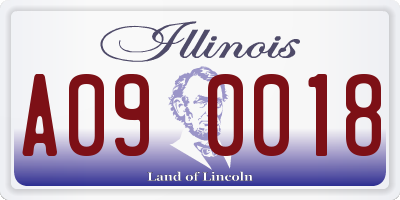 IL license plate A090018
