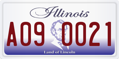 IL license plate A090021