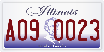IL license plate A090023