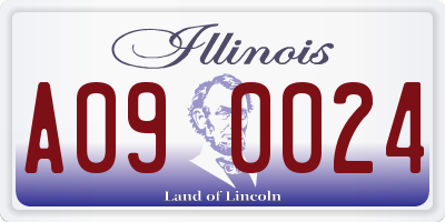 IL license plate A090024