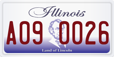 IL license plate A090026