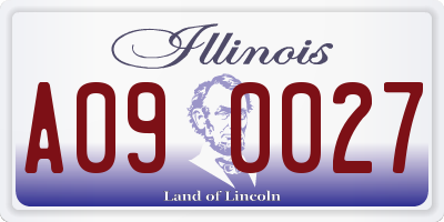 IL license plate A090027